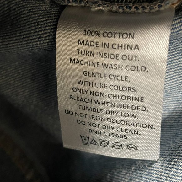 Riverdale Jacket Jughead Sherpa Collar Denim Cotton Blue Junior XS NWT - Picture 9 of 10